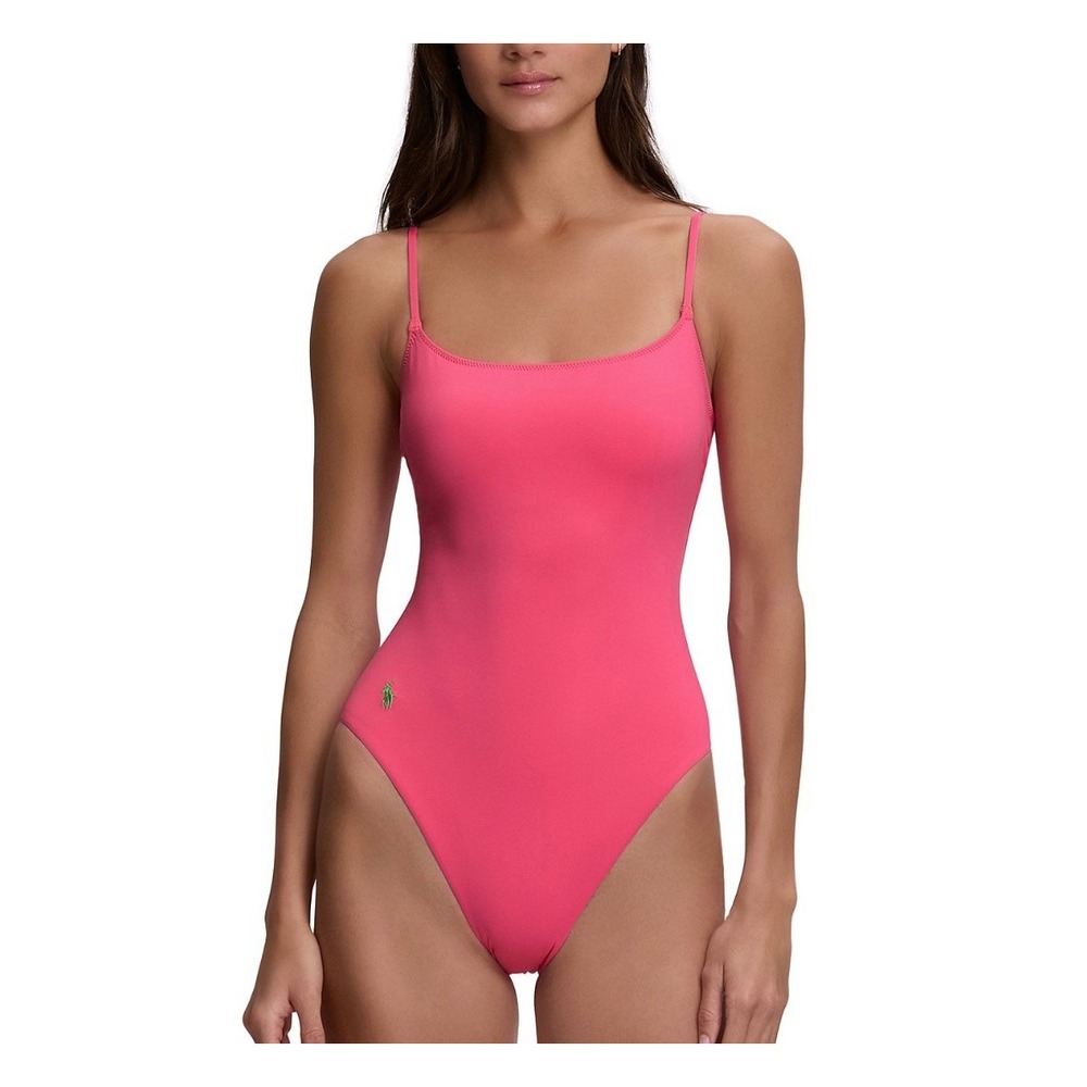 Polo Ralph Lauren Kennedy One Piece Swimsuit Desert Pink NWT Small S